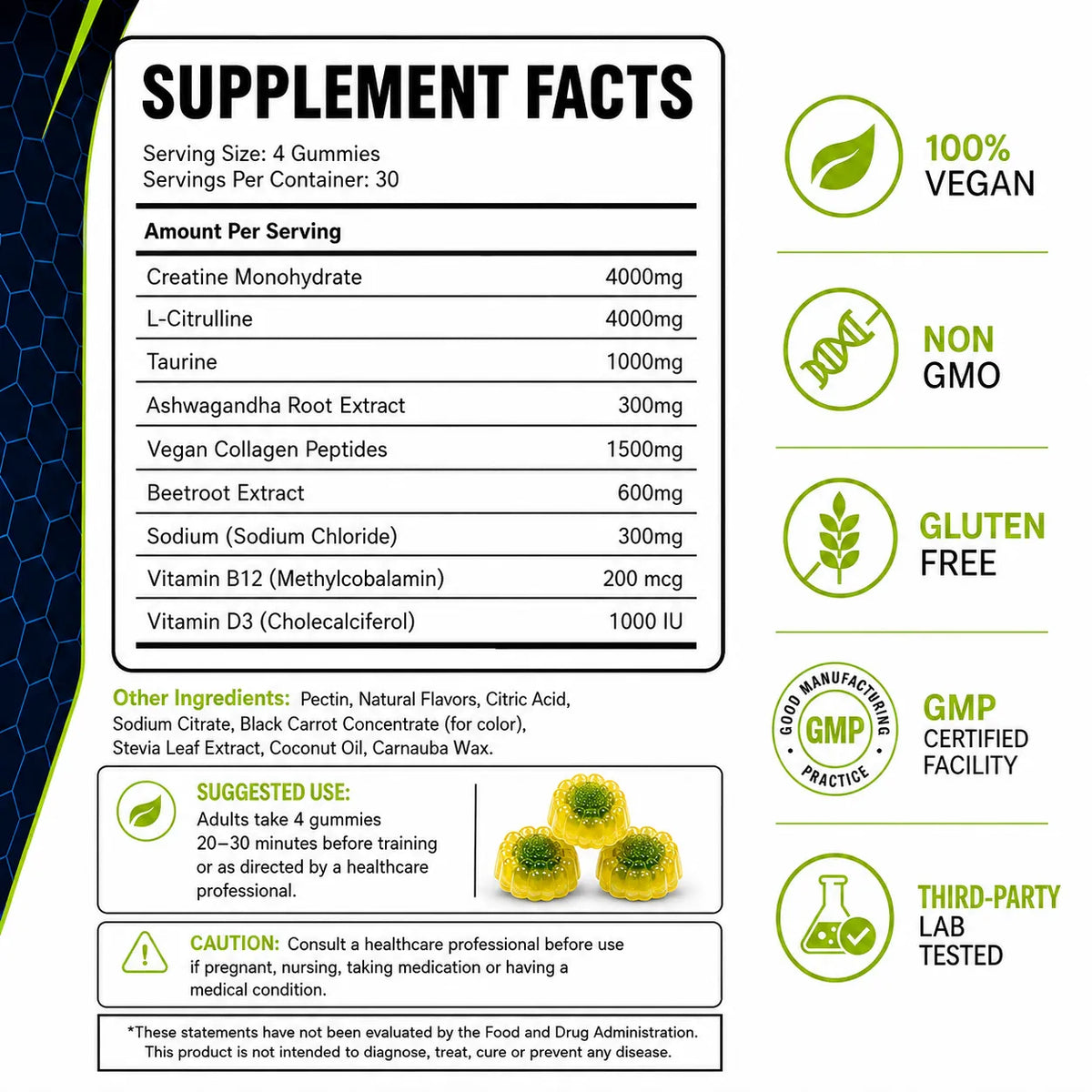 VALKOR Pump & Focus Gummies