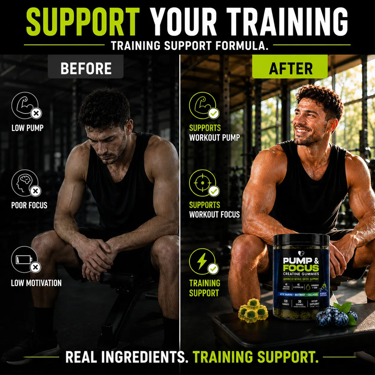 VALKOR Pump & Focus Gummies